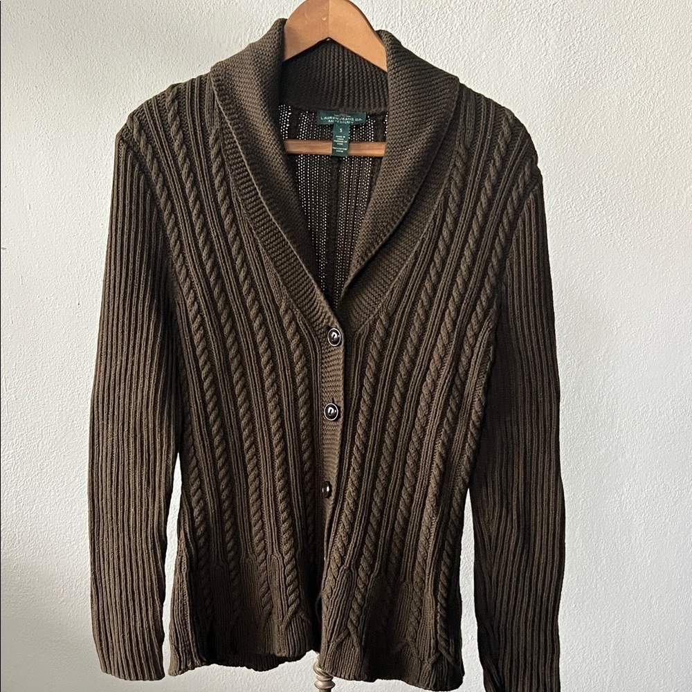 Ralph Lauren LRL Sweater Cardigan Size Small - Picture 1 of 3